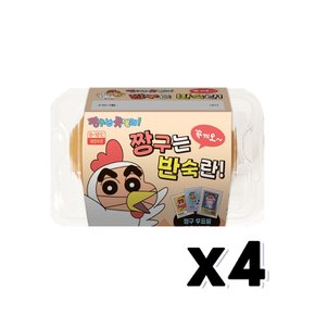 짱구는 반숙란 2입 우표씰 랜덤포함 100g x 4개