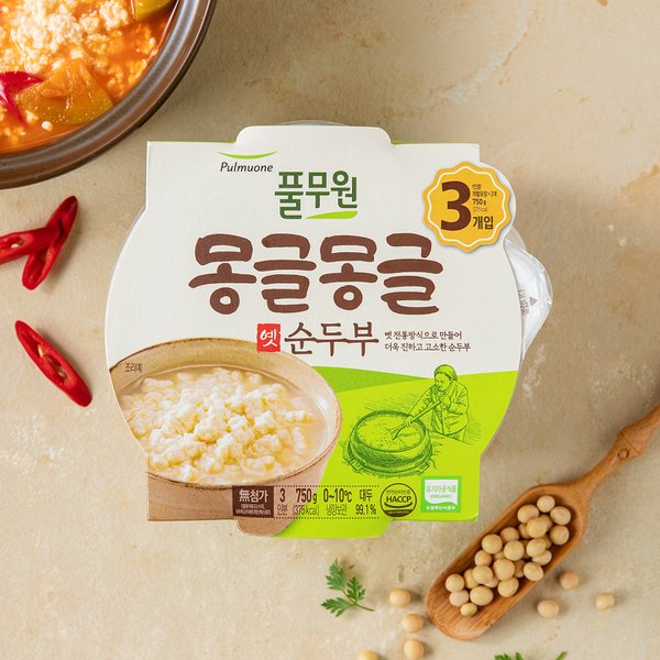 몽글몽글옛순두부250g*3ea
