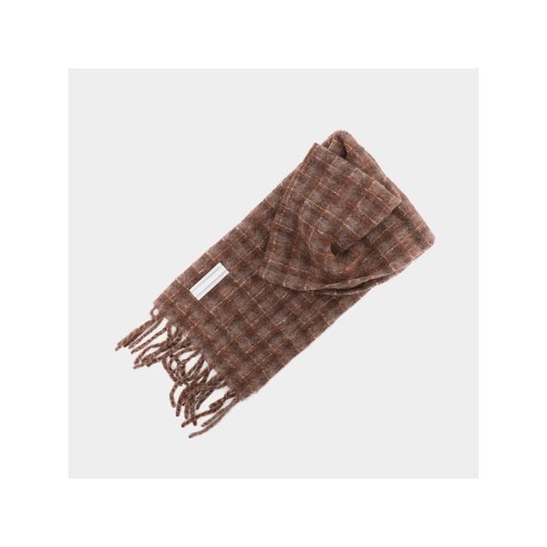 아워레가시 도르프 체크 퍼지 알파카 공용 머플러 A4258EBF