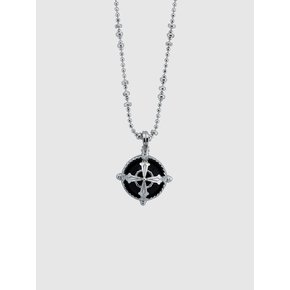 Cross vintage necklace - Black