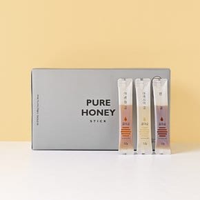 꿀마실] 벌꿀스틱 3종세트 90포12g(아카시아30개,야생화30개,밤나무30개)