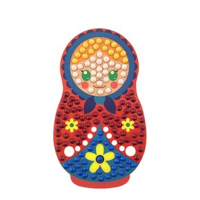 반짝반짝 보석십자수 스티커-마트료시카