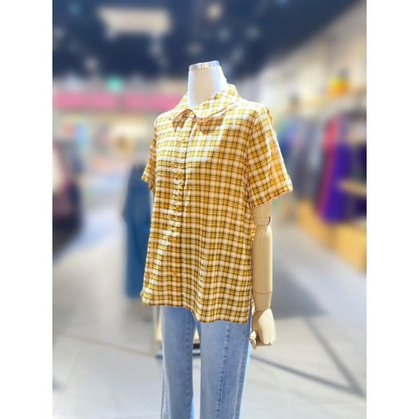 [여주점] 탈착 레이스 카라 블라우스 (BABL91531)