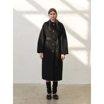 모한 TWF BABYWOOL SINGLE COAT [HAND MADE]  BLACK