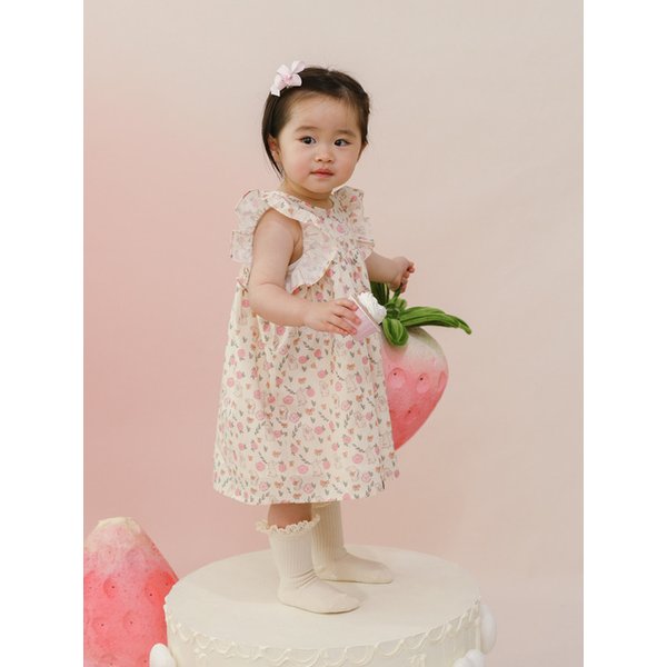 아기토끼 - 민소매 프릴 유아 드레스