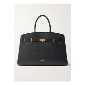 DEMELLIER 드멜리어 더 허드슨 텍스처 가죽 토트 블랙 46376663162913576