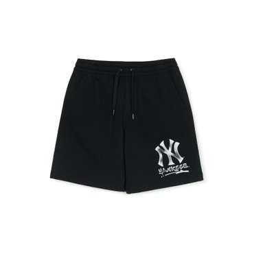 MLB 베이직 빅로고 6부 반바지 (3ASPB0253-50BKS)