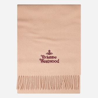 비비안웨스트우드 [시흥점] [비비안 웨스트우드]5F 81030007 W00Q7 C401 자수 로고 머플러 베이지