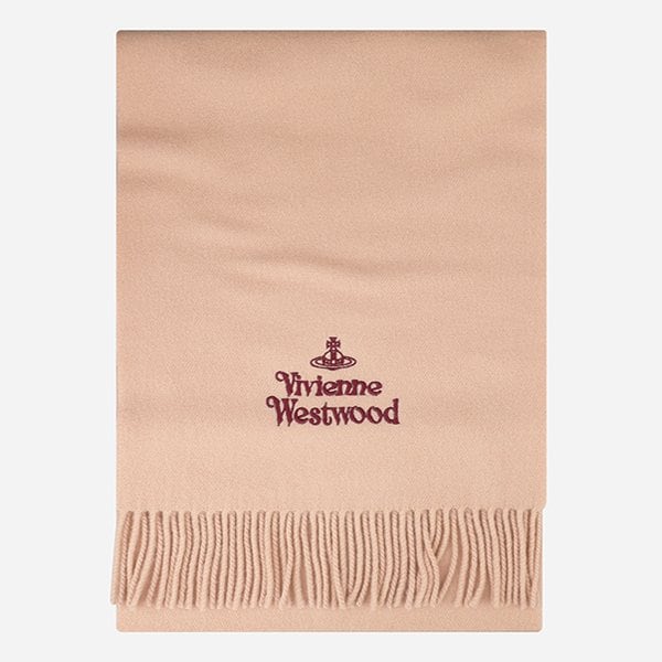 [시흥점] [비비안 웨스트우드]5F 81030007 W00Q7 C401 자수 로고 머플러 베이지