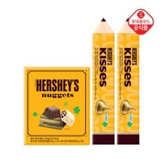 롯데제과 허쉬 키세스 펜슬 케이스 208Gx2개+허쉬 네겟 북 케이스 224Gx1개