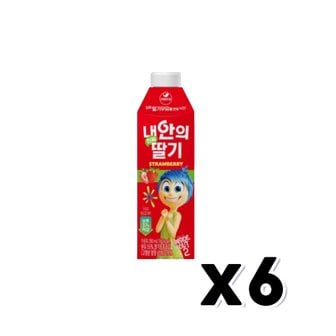  내안의 진짜딸기 팩음료 280ml x 6개