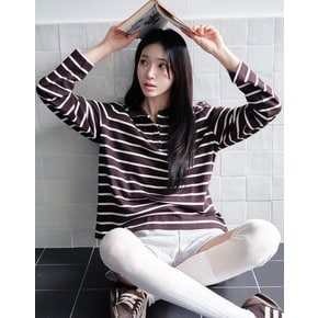 럭비 스트라이프 폴로 긴팔티 05326914