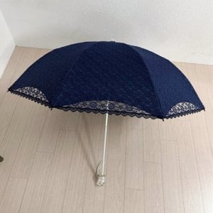 애슬릿 레이스 잔꽃 이중 수동 양산 우산 우양산 　