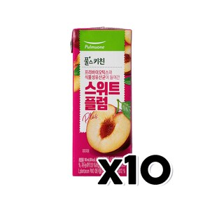 풀무원 스위트 플럼 주스 팩음료 190ml x 10개