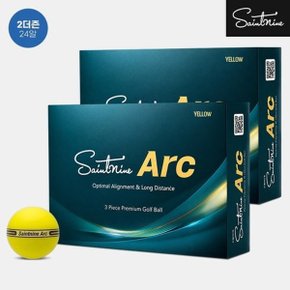 2더즌 24알 세인트나인 Arc 아크 골프볼 3피스 옐로우_