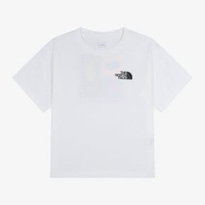 [노스페이스 키즈 공식] 키즈 엠블럼 아카이브 반팔 티 NT7US08T_WHT