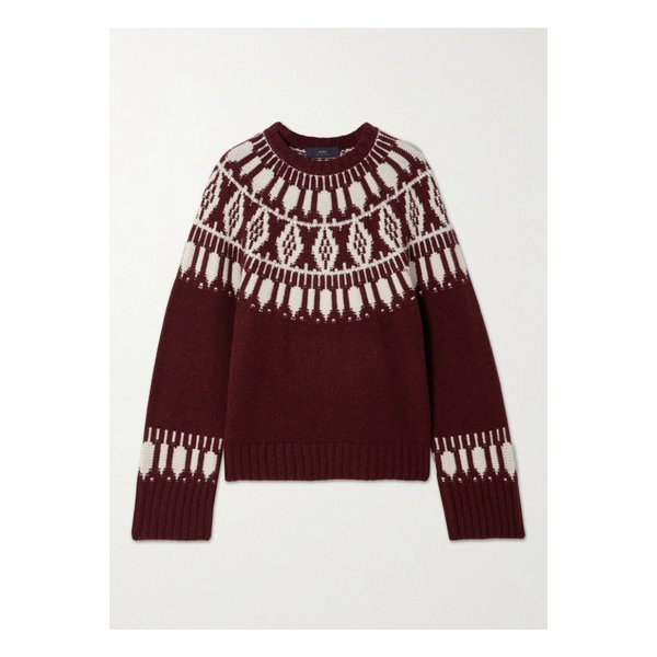 아치4 잭슨 페어 아일 캐시미어 스웨터 버건디 46376663162866761