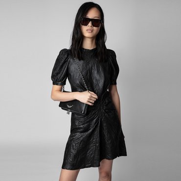 쟈딕앤볼테르 가죽 원피스 Rixe Leather Dress ZE2FFCTWD022Z10