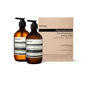 호주직구 Aesop 이솝 레저렉션 아로마틱 핸드워시 앤 밤 세트 각500ml