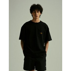 MIL-LABEL POCKET S/S T-SHIRTS 블랙