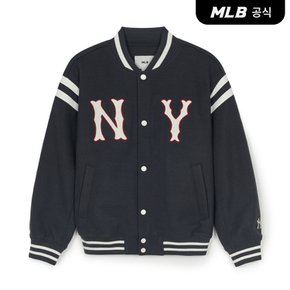 [코리아공식] 울 어깨배색 쿠퍼스 바시티자켓 NY (Charcoal Grey)