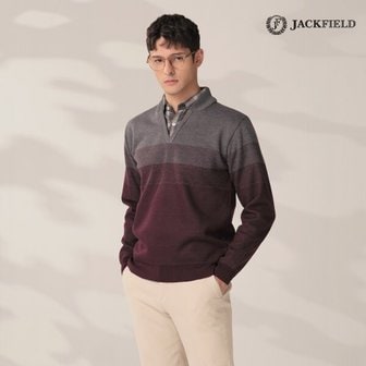 마르조 [잭필드][1종] 남)브로 스웨터본딩 레이어드셔츠A 버건디