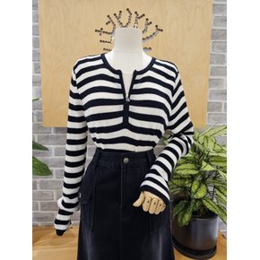 스트라이프지퍼니트 (LC31EXKN539X)