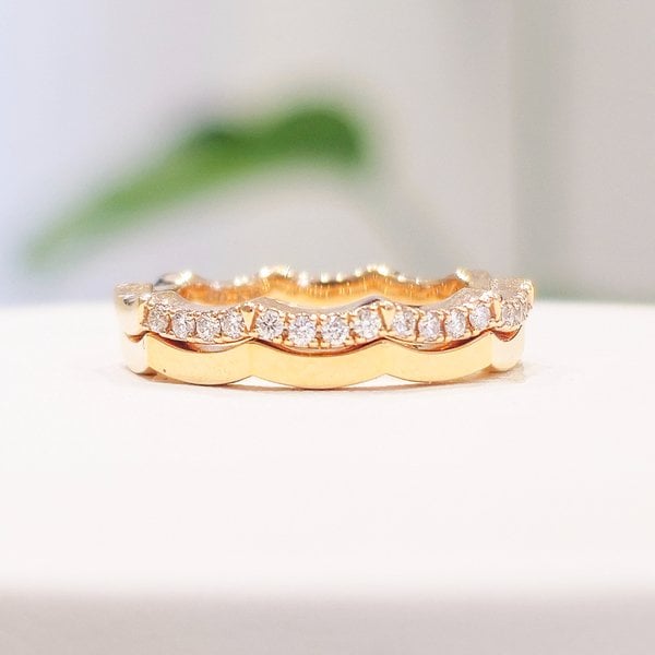 [부산점] 아드리아3(D)half & 아드리아3 18K 반지 세트 212300053 212000015