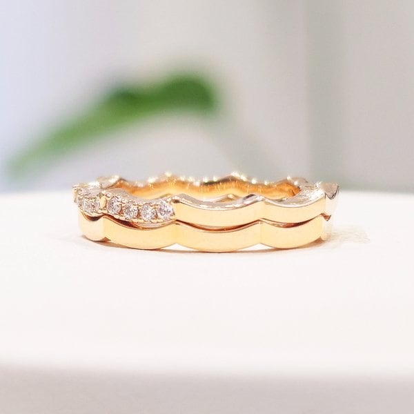 [부산점] 아드리아3(D)half & 아드리아3 18K 반지 세트 212300053 212000015