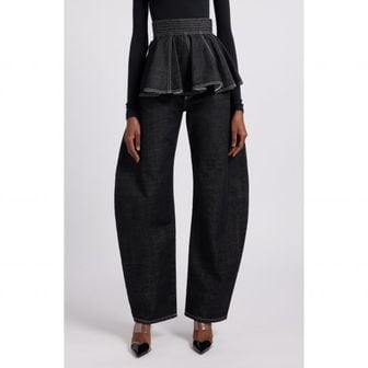 이스퀘어 4373195 Alaia Denim Skirt Belt