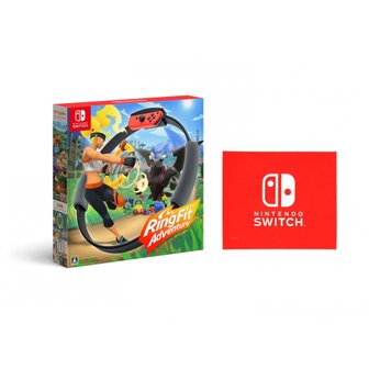  -Switch ([Amazon.co.jp Nintendo Switch 링 핏 어드벤처 한정] 로고 디자인 마이크로 화이버