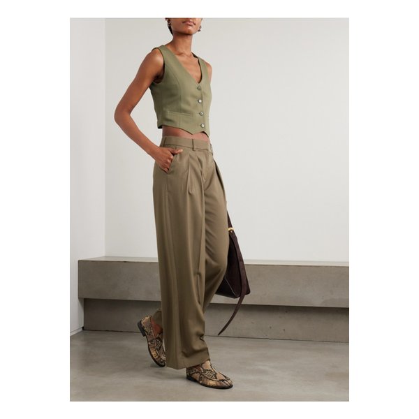 더프랭키샵 로마 우븐 베스트 밀리터리 그린 1647597360482626