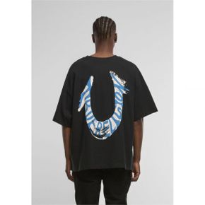 True Religion 트루 종교 페인티드 에이치에스 오버사이즈 티 - 프린트 티셔츠 검정 7470648