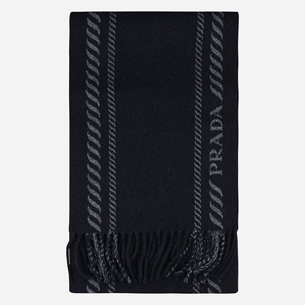 [시흥점] [프라다]5F 2FS114 2HJ5 F0008 울 캐시미어 머플러 네이비