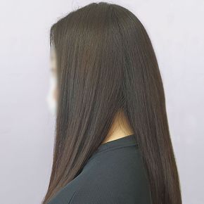 SFr 긴 생머리 인모 헤어피스 브라운
