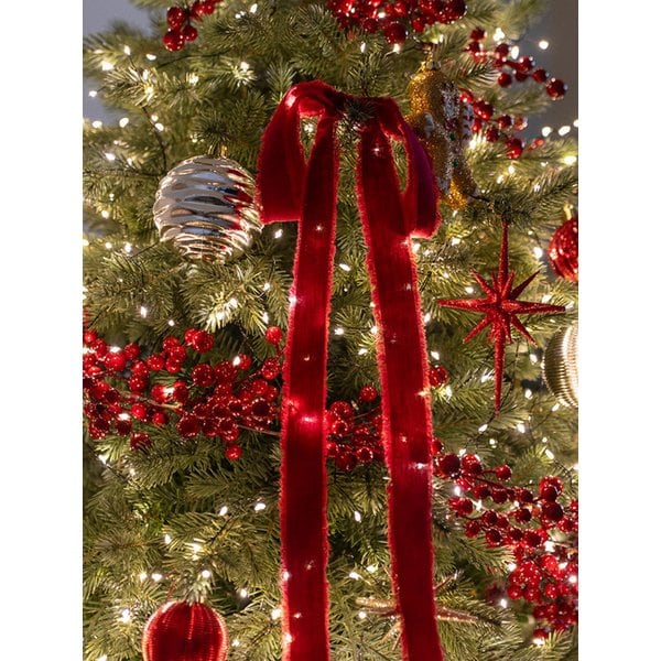 빈티지 코튼 리본 장식 크리스마스 리스 트리 오너먼트 데코소품