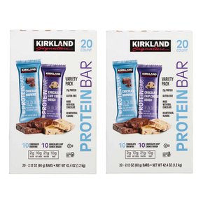 시그니처 프로틴바 단백질바 초콜릿 브라우니 + 쿠키도우 60g 20개입 X 2박스