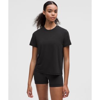 룰루레몬 져지 트레이닝 클래식핏 숏슬리브 - BLK