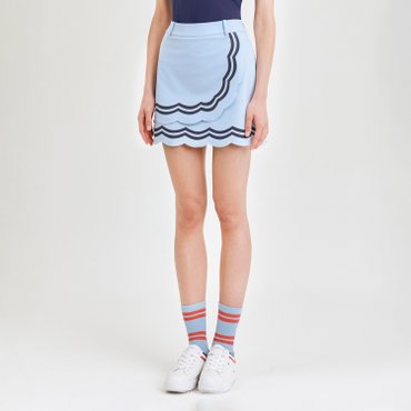 MARTINE GOLF [정상가 318000원]여성 라인컷팅 랩스커트 S블루 (QW0DCU20542)