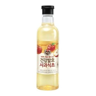  CJ제일제당 백설 100% 건강발효 사과식초 500ml x12개