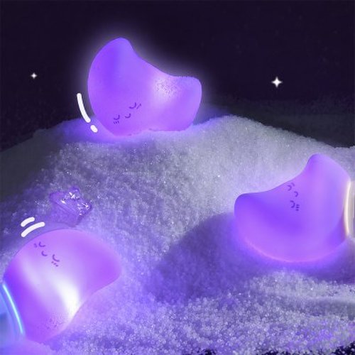 LED 볼펜 2종세트 문라이트(퍼플) 빛나는 네온 선물용 필기구 0.5mm 3
