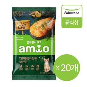 [풀무원 아미오]자연담은식단 캣 힘찬연어 40gX20개[33356988]