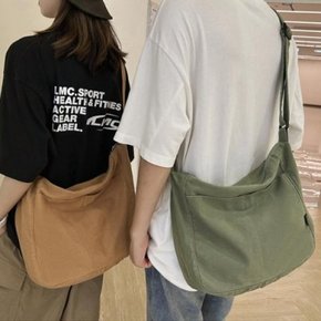 [홍은]FABC0133 남녀공용 데일리 캔버스 크로스백 무지 에코백 0325
