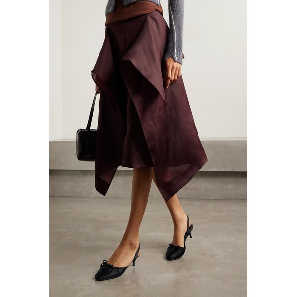 스타우드 알바 개더드 새틴 슬링백 펌프스 46376663162926507