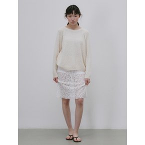 Cotton round knit (Beige)