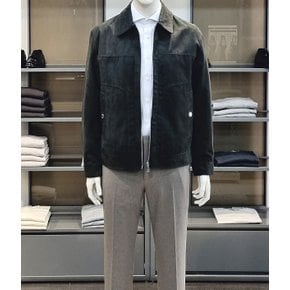 스웨이드 집업 자켓 ADF1JJ1801_DGN