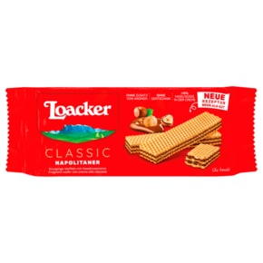 로아커 Loacker 클래식 나폴리탄 헤이즐넛 크림 웨이퍼 135g