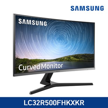 삼성 전자  C32R500 32인치 커브드 컴퓨터 모니터 3면 베젤리스 프리싱크 75Hz