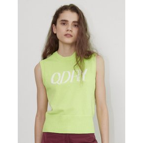 QDRY Knit Vest - Lime Yellow