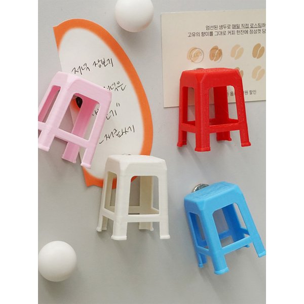 야외 플라스틱 미니 의자 마그넷 냉장고 자석